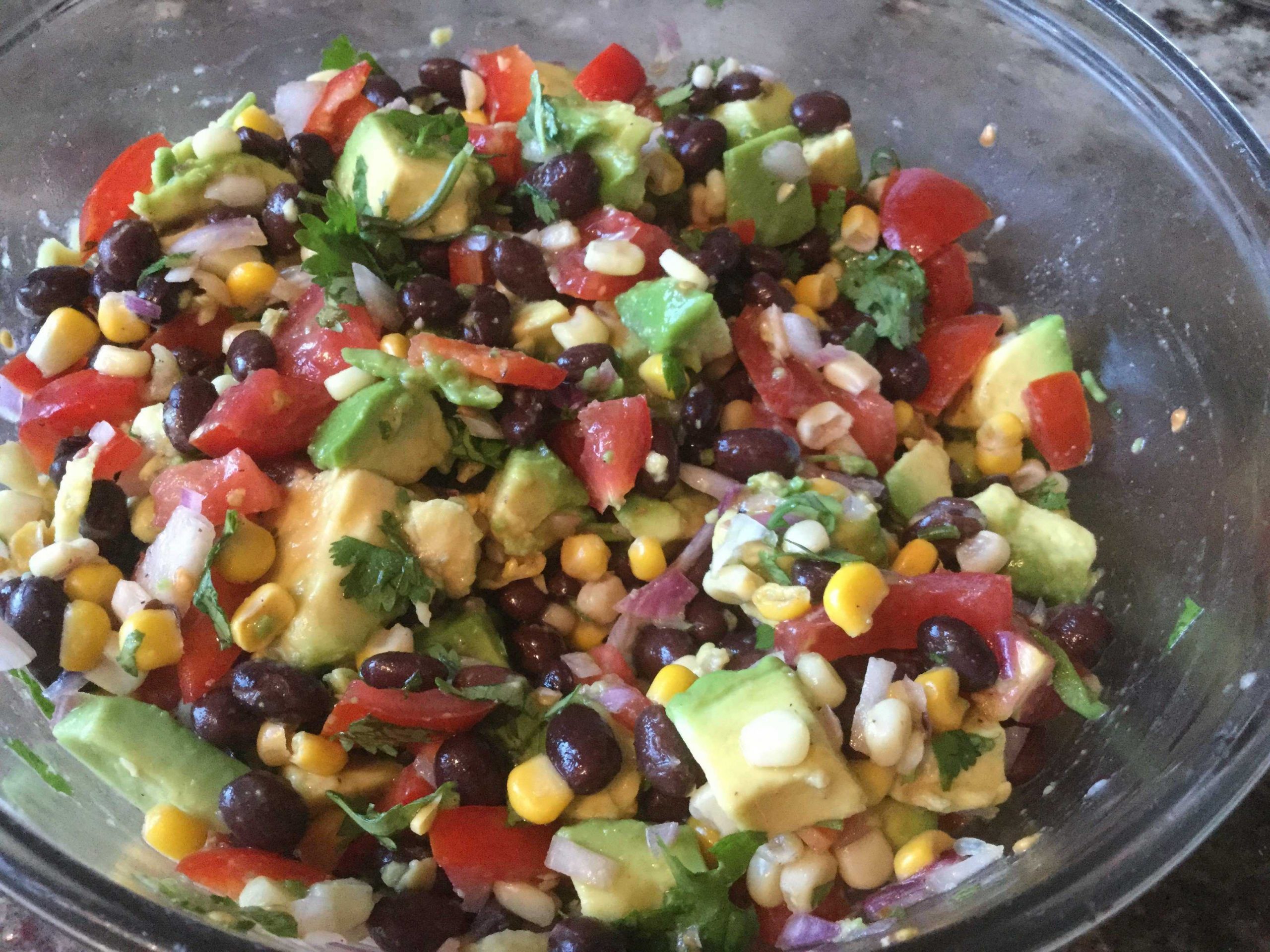 Southwest Avocado Black Bean Salad